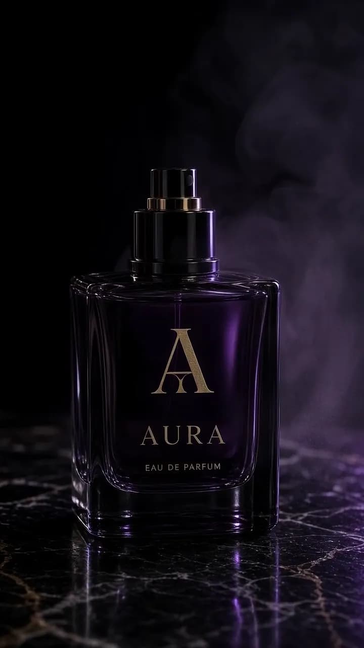Concepto de comercial de belleza con IA. Una dirección de producto premium para cosmética, fragancias y lanzamientos de belleza.
